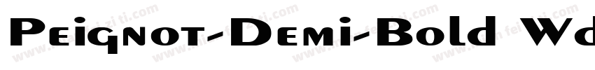 Peignot-Demi-Bold Wd字体转换